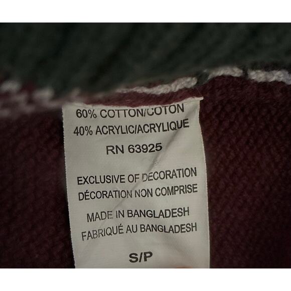 Ugly Christmas Sweater Unisex Gingerbread Man “Bite Me” in Red and Green size S - Picture 7 of 7